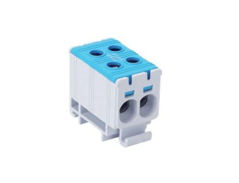 Blok rozdzielczy - odgałęźny 2 - polowy 2,5-35mm2 niebieski montaż płaski FJ-E35/2/B 1000052