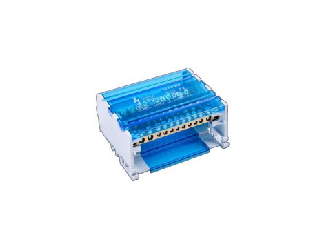 Blok rozdzielczy na szynę TH35 lub do pow. Płaskich 80A 4x13 FJ-413/80B 90256