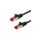 Patchcord S/FTP kat.6 PiMF kabel sieciowy LAN 2x RJ45 linka czarny 0,25 GOOBAY