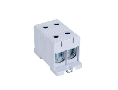 Blok rozdzielczy - odgałęźny 2 - polowy 35-150mm2 szary montaż płaski FJ-E150/2 1000066