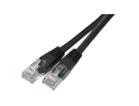 Patchcord UTP kat.6 kabel sieciowy LAN 2x RJ45 linka czarny 25m