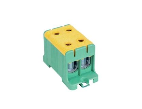 Blok rozdzielczy - odgałęźny 2 - polowy 16-95mm2 żółto-zielony montaż płaski FJ-E95/2/D 1000062