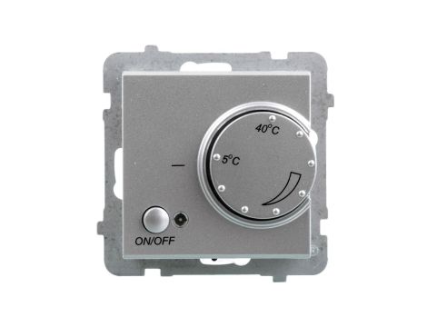 SONATA Regulator temperatury /czujnik napowietrzny/ srebny mat RTP-1RN/m/38