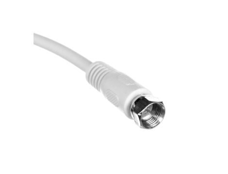 Przewód antenowy satelitarny F 5m biały 50739