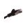 Kabel krosowy patchcord F/UTP kat.5e CCA czarny 1m 68655