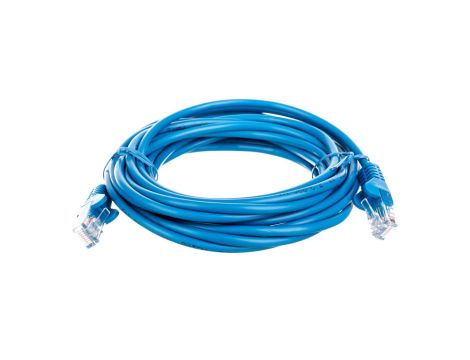 Kabel krosowy patchcord U/UTP kat.5e CCA niebieski 5m 68375
