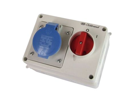 Zestaw E 16-58N rozłącznik 0-1 + gniazdo 16A 3P+N+Z IP44 940022