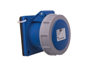 Gniazdo tablicowe 16A 3P 230V AC niebieskie IP67 TT 70x70 3132-6ttf70
