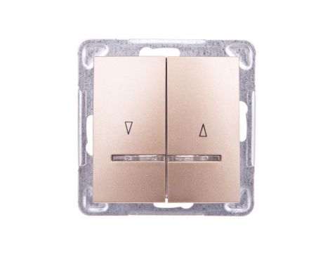 IMPRESJA Łącznik żaluzjowy z podświetleniem złoty metalik ŁP-7YS/m/28