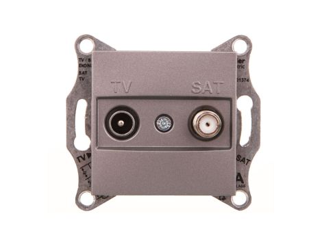 ASFORA Gniazdo TV-SAT końcowe (1dB) bez ramki stal EPH3400162