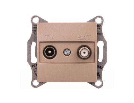 ASFORA Gniazdo TV-SAT końcowe (1dB) bez ramki brąz EPH3400169