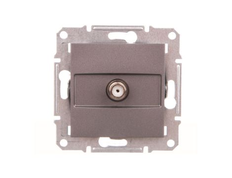 ASFORA Gniazdo SAT końcowe bez ramki stal EPH3700162