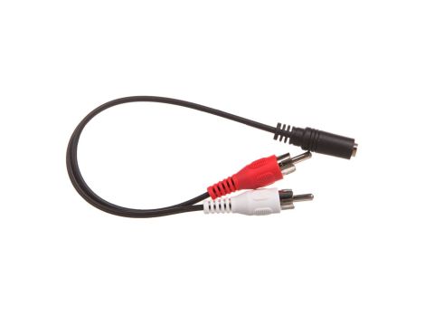 Przewód adapter Jack 3,5mm - 2x RCA 0,2m 50092