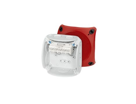 Puszka odgałęźna 93x93x62 5x2,5mm2 CU IP66 czerwona DK 0202 R 62000036