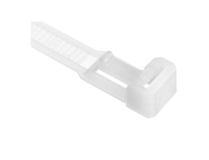 Opaska kablowa otwierana wielokrotnie 200x7,5mm biała BMWB5250E /100szt./