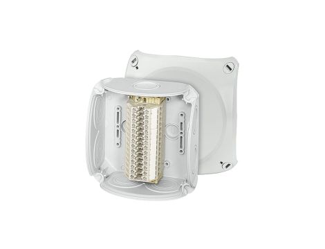 Puszka odgałęźna 130x130x77 14x4mm2 CU/AL IP66 szara RK 0614 T 62000177