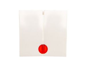 B.Kwadrat Klawisz podwójny z czerwoną soczewką kremowe 5316278992