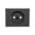 K.1 Płytka czołowa gniazda b/u antracyt mat lakierowany 3967157006