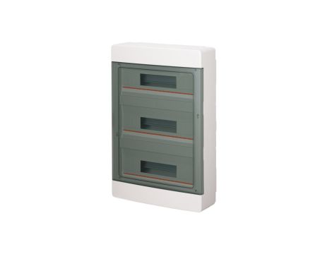 Rozdzielnica modułowa 3x18 natynkowa drzwi transp. seria 600 B IP40 400x550x130 biała EC60054B