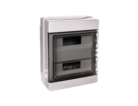 Rozdzielnica modułowa 2x12 natynkowa drzwi transp. seria 620 IP65 290x390x140 szara EC62024