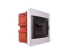 Rozdzielnica modułowa 1x8 podtynkowa drzwi transp. seria 630B IP40 240x194x80 biała EC63008B /opak. 9/