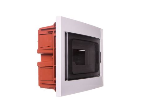 Rozdzielnica modułowa 1x8 podtynkowa drzwi transp. seria 630B IP40 240x194x80 biała EC63008B /opak. 9/