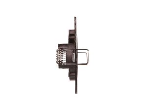 Sufitowa oprawa punktowa PORTO, IP20, kwadrat, czarny chrom, TYP DS10