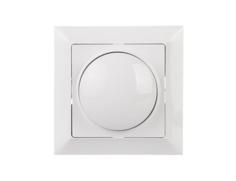 PREMIUM Ściemniacz obrotowy 60-400W 230V biały SO-Pr