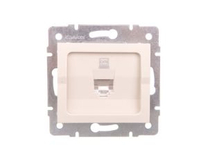 LOGI Gniazdo komputerowe pojedyncze (RJ45Cat 6 Jack) Kremowy 25168