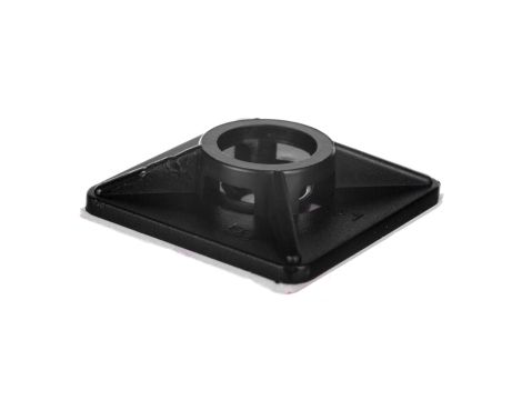 Podstawa przylepna 3,6mm 28x28mm klej czarna BMN0902E /100szt./