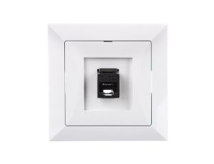 OPAL Gniazdo komputerowe RJ45 kat.6 krone LSA+ białe GTP - 12Op/6