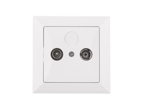 OPAL Gniazdo antenowe RTV końcowe 6db białe GAP-Op/K