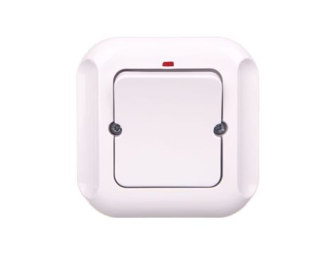 TOPAZ Łącznik pojedynczy z podświetleniem biały WP-1T/S