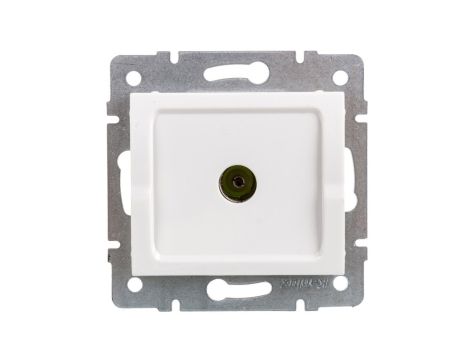 LOGI Gniazdo antenowe typu F końcowe Biały 25098