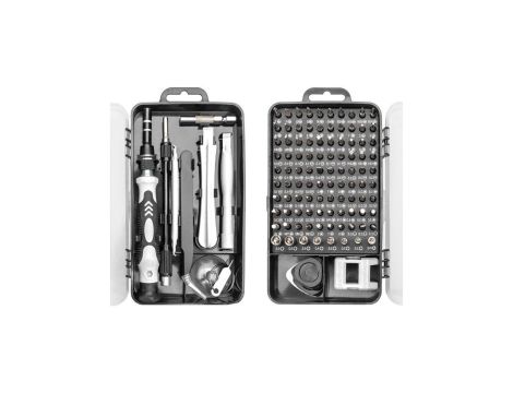 Zestaw precyzyjnych bitów i wkrętaków 115 szt. DIGITUS