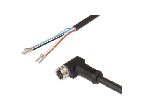 VK505371 Kabel połączeniowy, 5 m, gniazdo M8 4-stykowe kątowe, wolny koniec kabla, PUR (poliuretan), 60 V