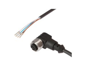 VK50C639 Kabel połączeniowy, 5 m, gniazdo M12 4-stykowe kątowe, wolny koniec kabla, PUR (poliuretan), IP69K