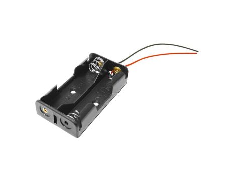 Koszyk na baterie płaski 2xAA R6