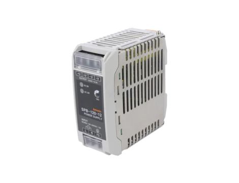 SPB-120-12 Zasilacz impulsowy, na szynę DIN, 96W, 12VDC, 8A, 85...264VAC, IP20
