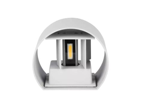 Lampa elewacyjna, kinkiet walec LED 6W 660lm 3000K IP65 biała barwa ciepła WW szara V-TAC VT-756-G
