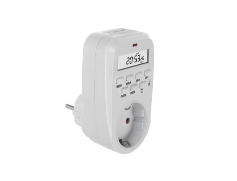 Włącznik czasowy - timer cyfrowy GreenBlue, max. obciążenie 16A, IP20, GB362 F