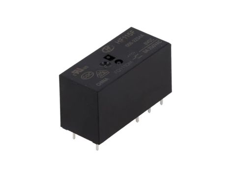 Przekaźnik elektromagnetyczny DPDT Ucewki: 6VDC 8A 8A/250VAC HF115F/006-2ZS4A