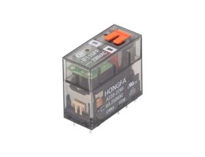 Przekaźnik elektromagnetyczny DPDT Ucewki: 230VAC 8A PCB HF115FP/A230-2Z4B