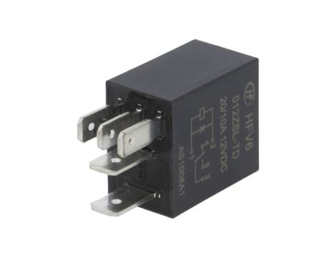 HFV6/012ZSL-TD Przekaźnik elektromagnetyczny SPDT Ucewki: 12VDC 30A 124