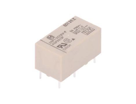 DSP1-DC12V-F Przekaźnik elektromagnetyczny SPST-NO + SPST-NC Ucewki: 12VDC