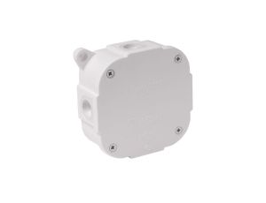 Puszka instalacyjna natynkowa z wkrętami 88x88x40mm hermetyczna IP44 biała ViPlast