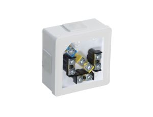 Puszka instalacyjna natynkowa typu KLIK z dławikami gumowymi 86x86x40mm hermetyczna IP55 biała ViPlast