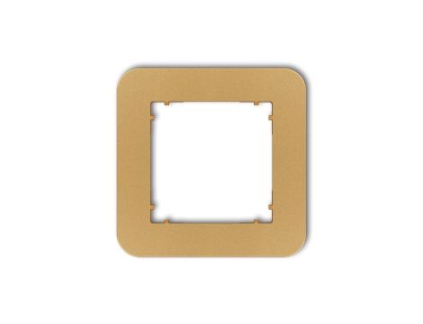 MINI Ramka uniwersalna pojedyncza zaokrąglona z tworzywa złoty 29MRTZ-1