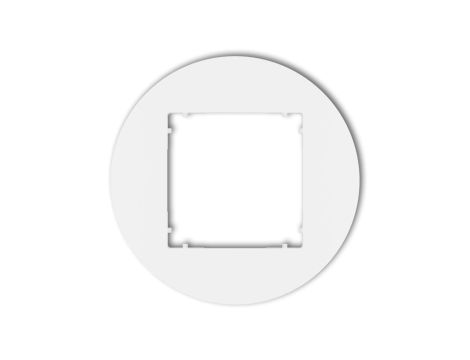 MINI Ramka uniwersalna pojedyncza okrągła z tworzywa biały MRTO-1