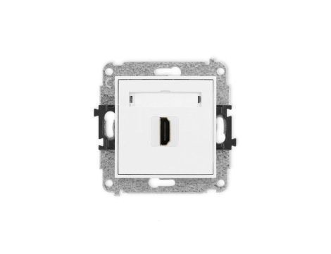 ICON Mechanizm gniazda pojedynczego HDMI 2.1, 8K biały IHDMI-5